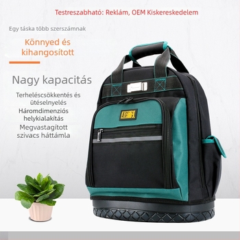 Villanyszerelőknek szánt szerszámtáska, strapabíró vászon, nagy méret, multifunkcionális eszköztartó lift karbantartásához