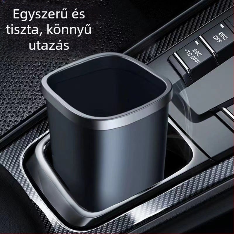Autó belső kuka 800 ml, karfához illeszkedő hordozható tároló