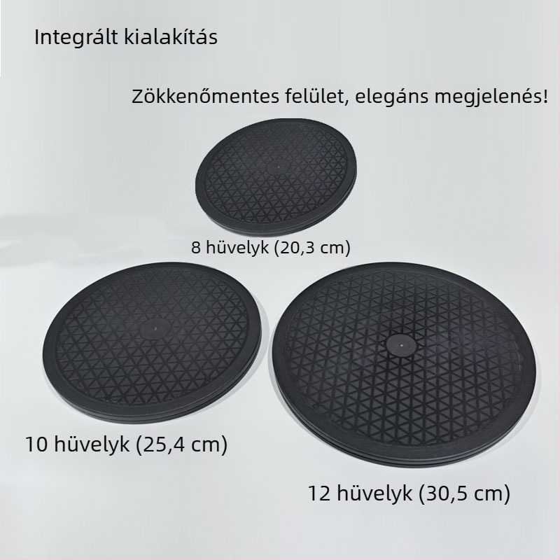 20 cm átmérőjű körkörös, vastag műanyag forgó platform bemutatóhoz