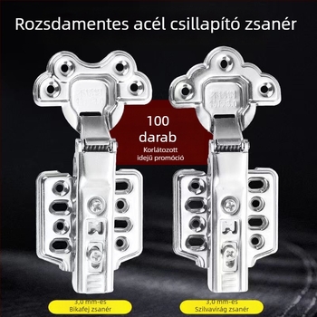 Sakura szekrényajtó pántok, 50 db, 3.0, 304 rozsdamentes acél, nylon buffer, szilva virág stílus, bikafej