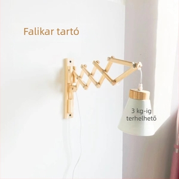 Antik stílusú fali lámpa állítható karral, retro teleszkópos dizájn, ideális íróasztalhoz, nappaliba és hálószobába; olvasólámpa, koreai stílusú falidekor