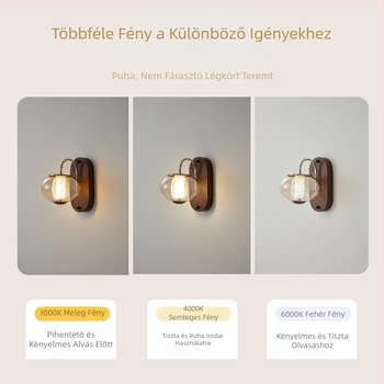 Retro egyszerű falikar skandináv stílusban, hálószoba, nappali és előszoba