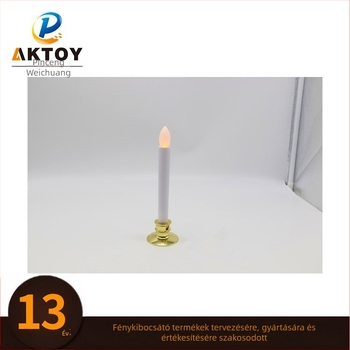 LED Hosszú Tea Light Gyertya, Hengeres ABS