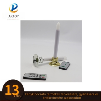 LED Hosszú Tea Light Gyertya, Hengeres ABS