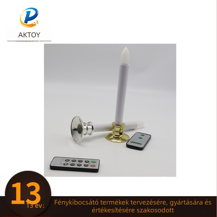 LED Hosszú Tea Light Gyertya, Hengeres ABS