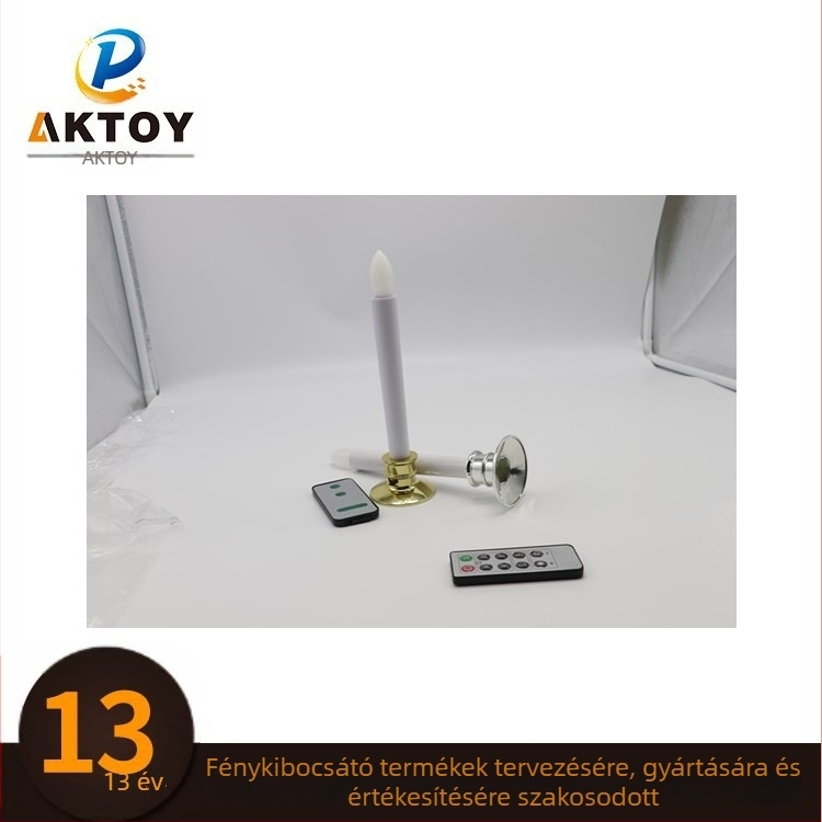 LED Hosszú Tea Light Gyertya, Hengeres ABS