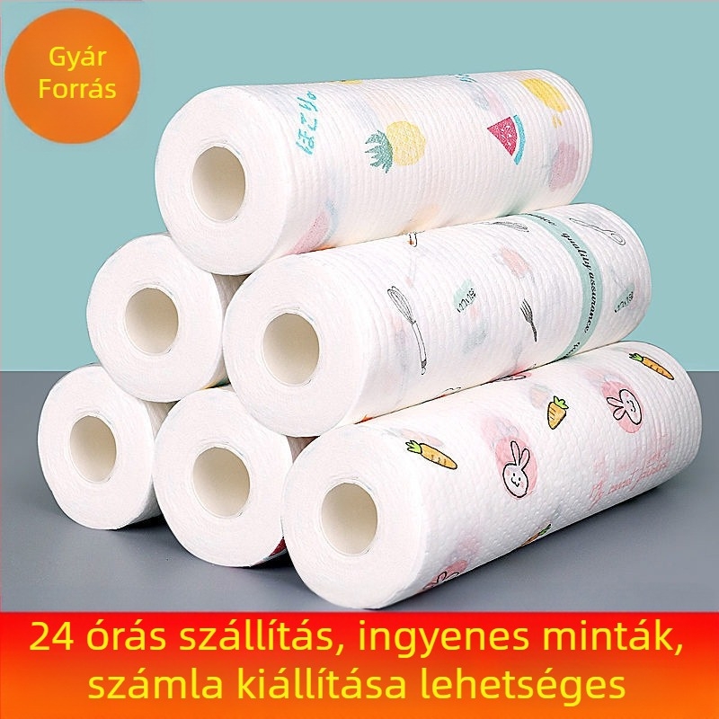 Konyhai egyszer használatos törlőkendők, nedvszívóak, olajállóak, könnyen tisztíthatók, vastagított nem szövött anyag