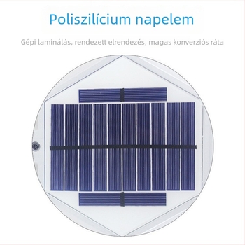 LED kültéri vízálló falikar érzékelővel, alumíniumötvözet, napelemes kertvilágítás 1.28 m