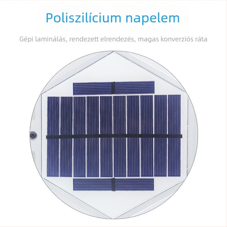 LED kültéri vízálló falikar érzékelővel, alumíniumötvözet, napelemes kertvilágítás 1.28 m