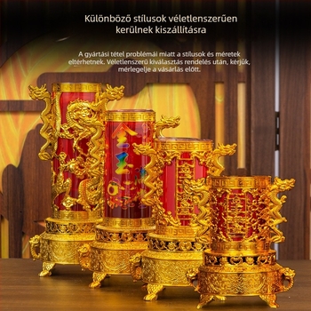 Kristály gyertyák a Buddháért, füstmentes vajlámpák, szélálló piros gyertyák otthoni templomhoz és költözéshez