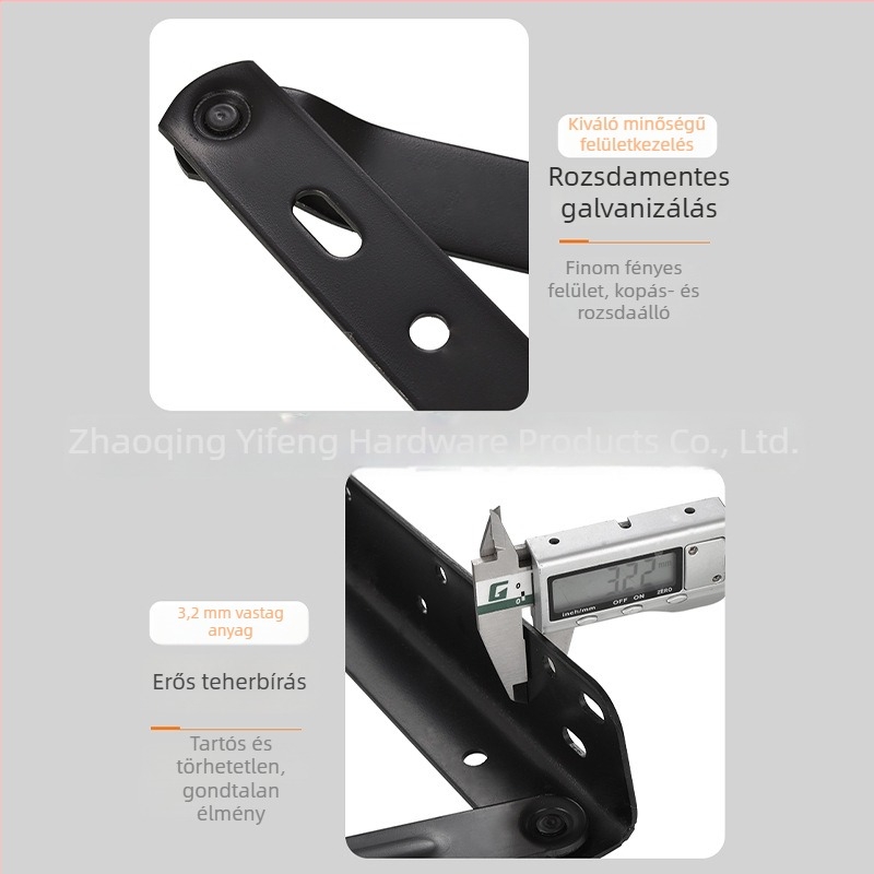 Kanapé-ágy fiókos zsanér készlet összecsukható mechanizmussal