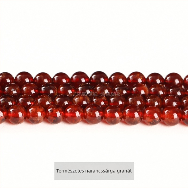 Granát szabad gyöngyök, borvörös, kerek, 4 mm, karkötő DIY ékszerekhez