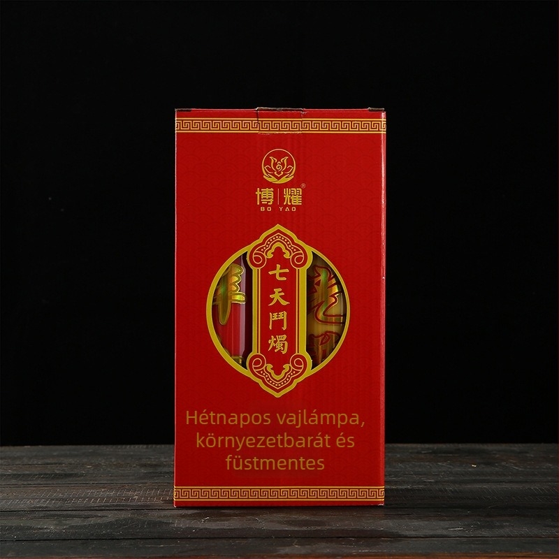 Füstmentes, illatmentes növényi vajgyertya a Buddha lámpához, hosszú élettartamú hengeres gyertya 3, 7 vagy 15 napra