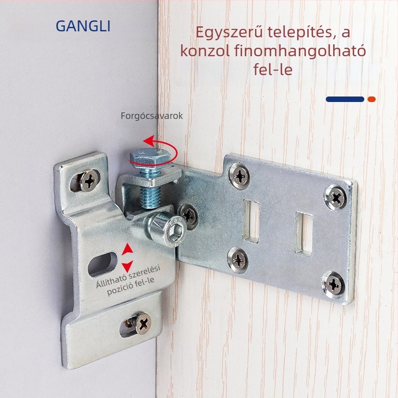 Állítható rejtett felakasztó konzol fali szekrényekhez