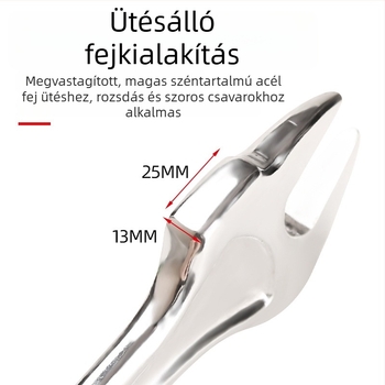 Oulis 22 mm-es állítható villáskulcs építőipari állványokhoz, 19–22 mm nyitás, magas széntartalmú acél