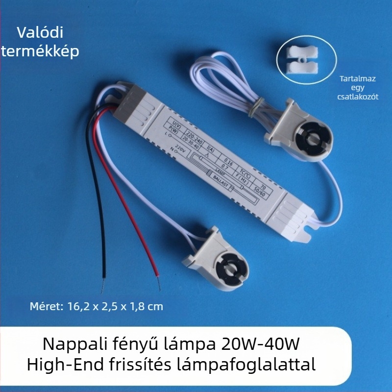 UV sterilizáló lámpa elektronikus ballaszttal, univerzális T8 19-40W