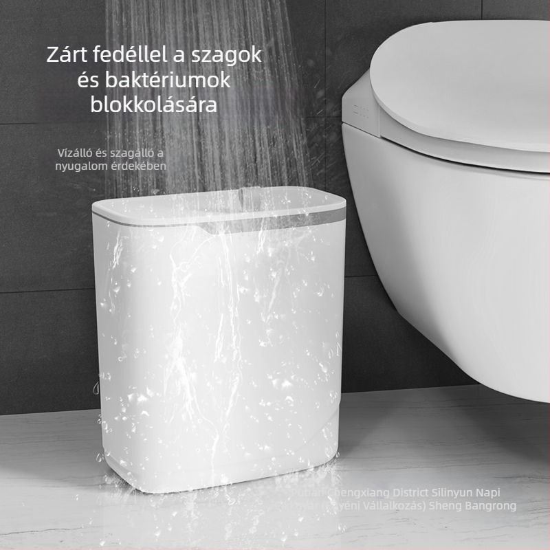 Fali szemetes fedővel – fürdőszobába, mosdóba, konyhába és nappaliba
