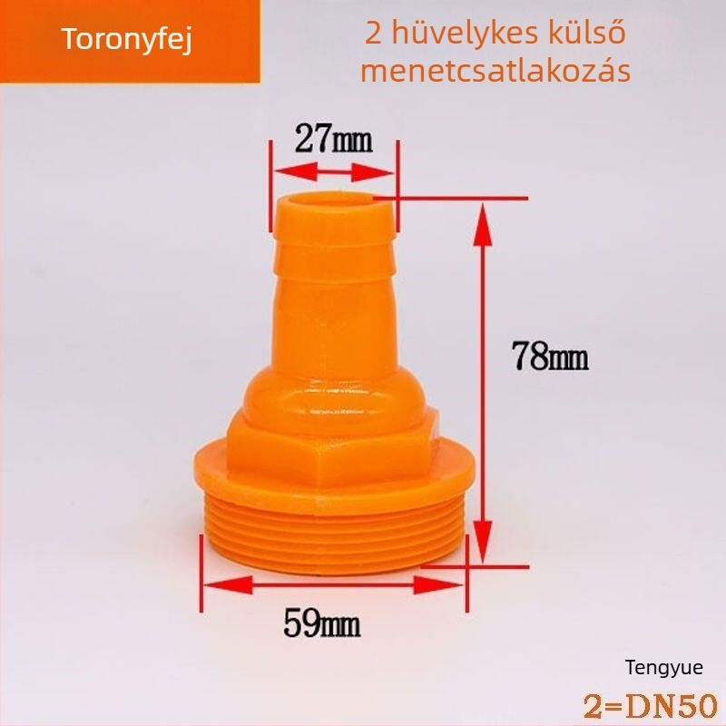 Műanyag csatlakozó: 2 hüvelykről 1 hüvelykre/1,5 hüvelykre merülő szivattyúk kimeneti adapterhüvely