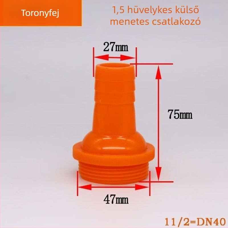 Műanyag csatlakozó: 2 hüvelykről 1 hüvelykre/1,5 hüvelykre merülő szivattyúk kimeneti adapterhüvely