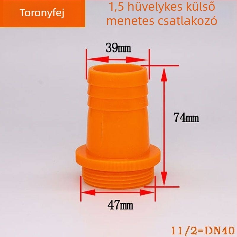 Műanyag csatlakozó: 2 hüvelykről 1 hüvelykre/1,5 hüvelykre merülő szivattyúk kimeneti adapterhüvely