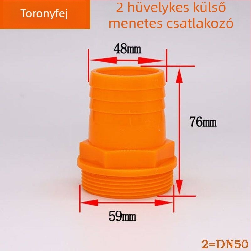Műanyag csatlakozó: 2 hüvelykről 1 hüvelykre/1,5 hüvelykre merülő szivattyúk kimeneti adapterhüvely