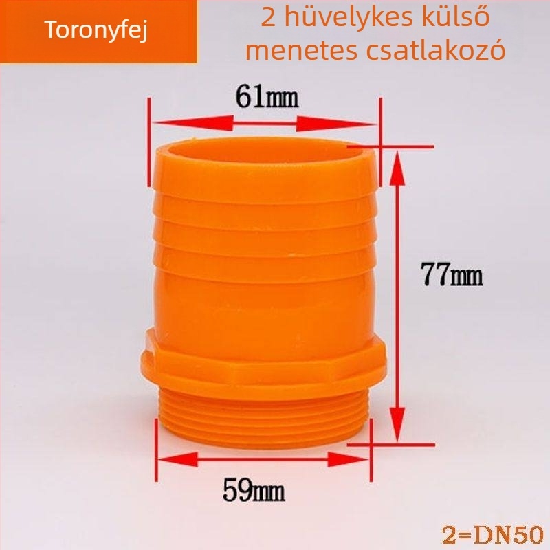 Műanyag csatlakozó: 2 hüvelykről 1 hüvelykre/1,5 hüvelykre merülő szivattyúk kimeneti adapterhüvely