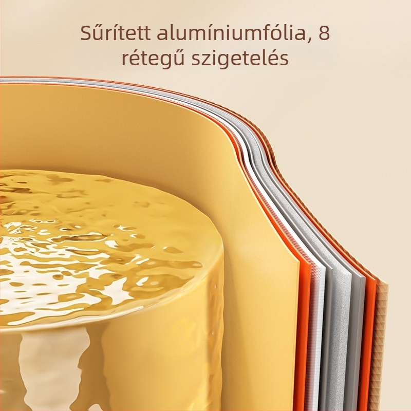 Hordozható otthoni lábfürdőmedence, szigetelt, elég mély a vádli fedéséhez, lábfürdő készülék