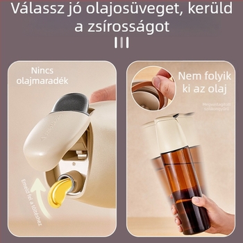 Gravitációs olajtartó üveg a konyhára, otthoni használatra, automatikus nyitás-zárás, szivárgásmentes, szójaszószhoz és ecethez
