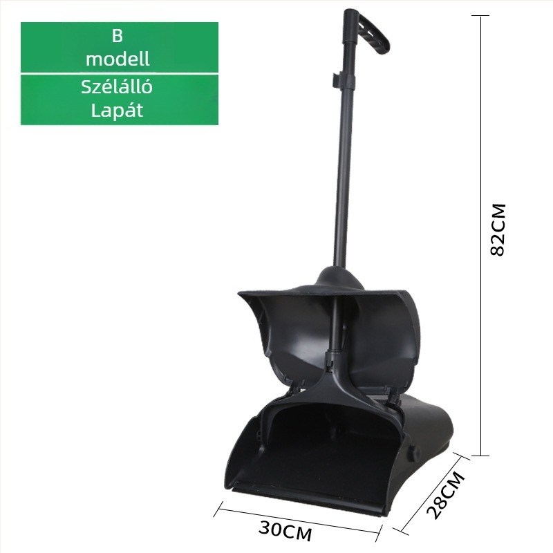 Háztartási seprű és porlapát készlet, puha sörtéjű seprű