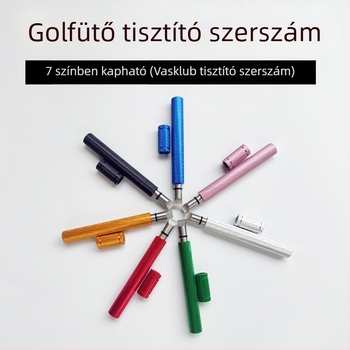 Rozsdamentes acél golfforgó- és horonytisztító eszköz