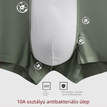 80 darab modal anyagú férfi varrat nélküli boxer rövidnadrág, egy darabból, kényelmes, lélegző, izzadságot felszívó, antibakteriális 10A