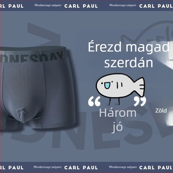 Új CP férfi alsónemű – modal szövet, antibakteriális, varrat nélküli boxeralsónemű, egyszínű, puha