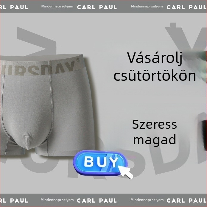 Új CP férfi alsónemű – modal szövet, antibakteriális, varrat nélküli boxeralsónemű, egyszínű, puha