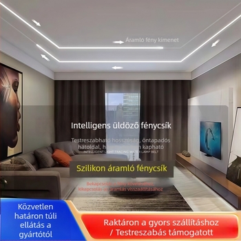 24V COB LED szalag háromszínű CCT-vel, dinamikus futófény effekt, öntapadós, dimmelhető