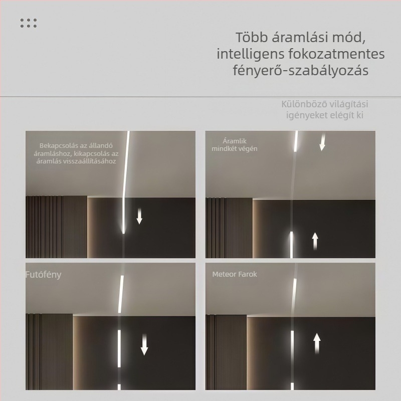 24V COB LED szalag háromszínű CCT-vel, dinamikus futófény effekt, öntapadós, dimmelhető