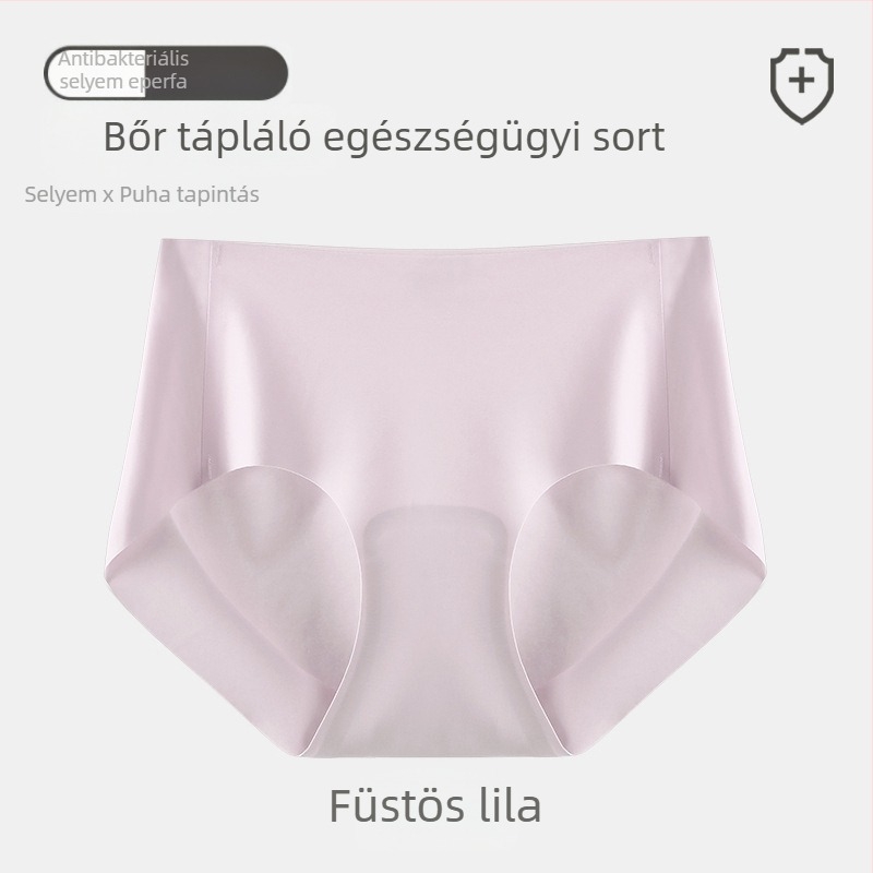 Varrás nélküli női alsónemű, jég-selyem és mulberry selyem anyagból, antibakteriális, lélegző, alacsony derék, nyár