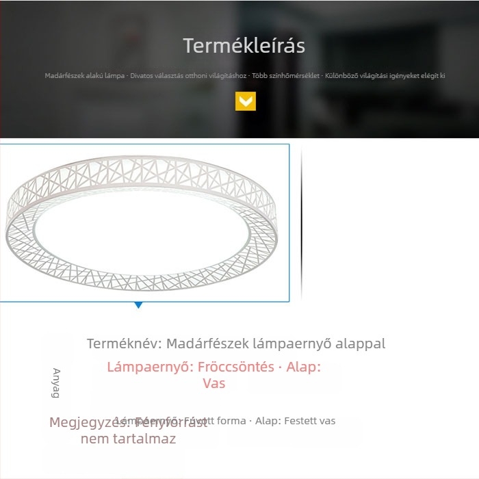 LED mennyezeti lámpa kerek lámpabúrával, letisztult, modern dizájn, hálószoba, nappali vagy erkély számára