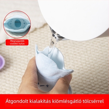 Robbanásbiztos, vízzel töltött forróvizes palack kézmelegítő párnával, aranyos plüss mesefigurás design, nagy és kicsi méret, nőknek