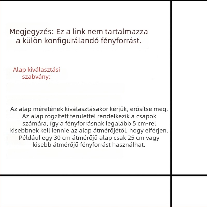 LED mennyezeti lámpa – árnyékoló, kör alakú; hálószobába, erkélyre, konyhába és fürdőszobába; fényforrás nélkül; kiegészítő készlet; alap.