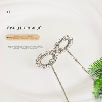 Színes elektromos tejhabosító, kézi használat, 3 fokozat, modell 3306, tejhez, tejszínhez, tojásokhoz és sütéshez