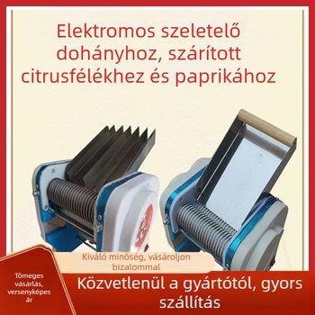 Asztali dohánylevél- és zöldséghasító, automata konyhai készülék
