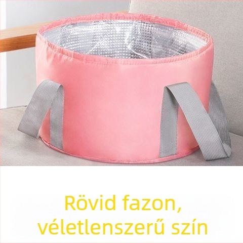 Összecsukható lábáztatótál, elég mély a vádlik lefedéséhez, hordozható otthoni lábáztatás, szigetelés, állandó hőmérséklet