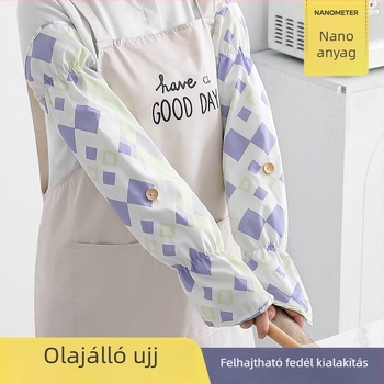 Főzőkesztyű hosszú ujjú kivitel, olajfröccsenések elleni védelem és égésvédő, meghosszabbított változat, nőknek és férfiaknak