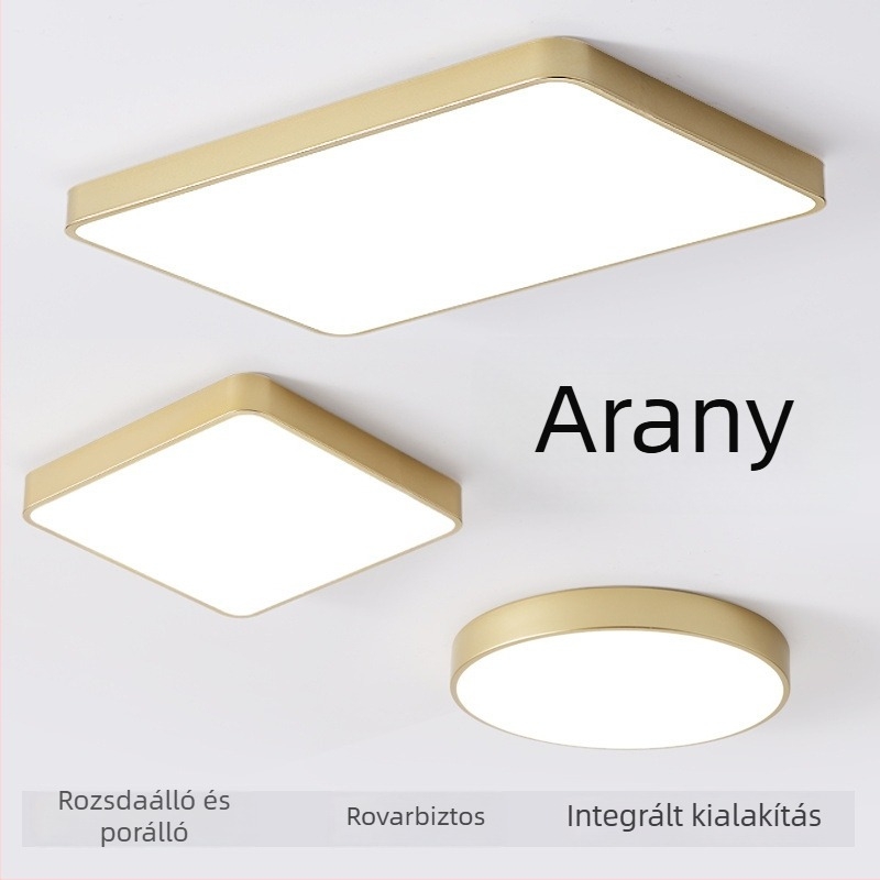 Pudrol LED mennyezeti lámpa, egyedi gyártású, modern minimalistikus stílusban, nappali, előszoba és hálószoba számára, ultra vékony