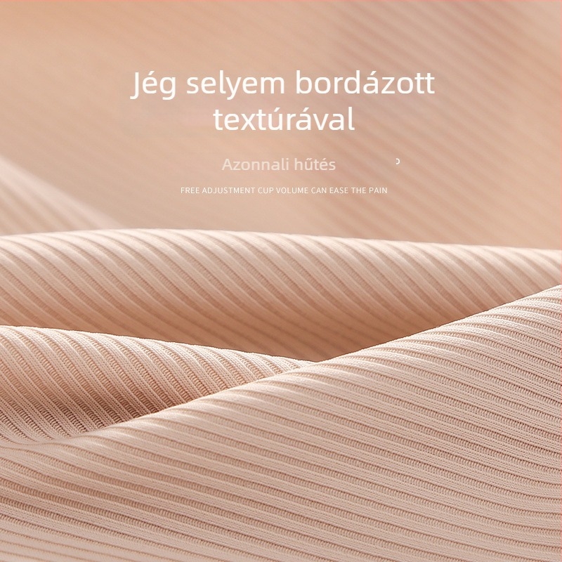 Új Ice Silk varrás nélküli női alsónemű, ribbed anyagból, pamut betéttel, lélegző, háromszög alakú fazon