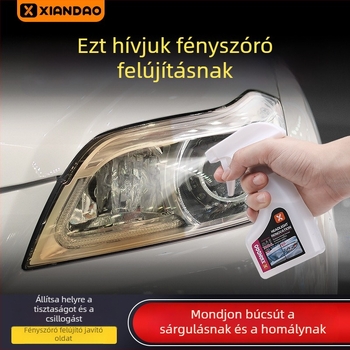 Autó fényszóró felújító folyadék – sárguló lencse tisztítása, polírozás nélkül