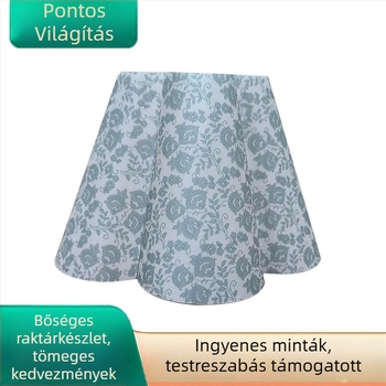 Ötlevelű textil lámpabura éjszakai lámpához, egyedi gyártású, fényvisszaverődésmentes