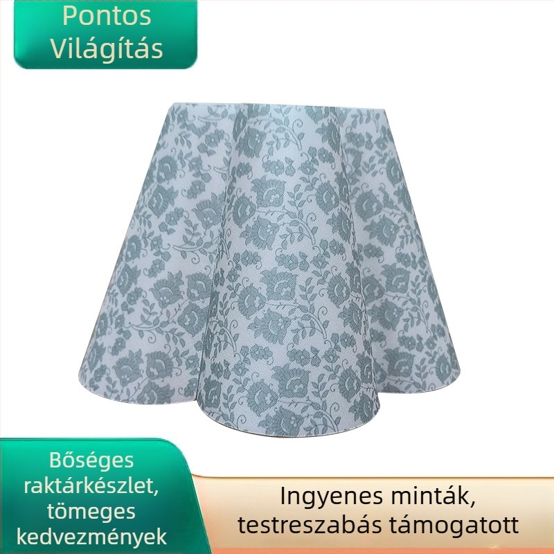 Ötlevelű textil lámpabura éjszakai lámpához, egyedi gyártású, fényvisszaverődésmentes