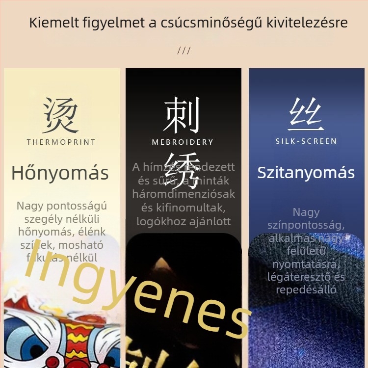 Rövid pincérkötény hímezett logóval, szállodák, éttermek, gyorséttermek és kávézók számára