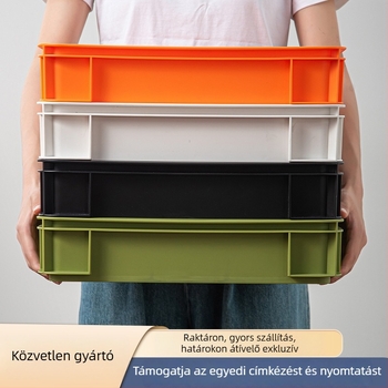 Nagy kapacitású gyöngy tároló doboz, ipari stílusú asztali rendező, kávé színű, kültéri kemping tárolókosár